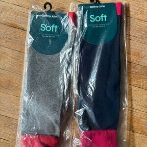 NWT Tommy Johnny Soft Ultimate Stay Up Dress Sock - 2 Pairs